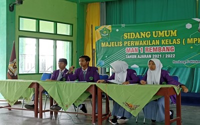 MPK MAN 1 REMBANG TETAPKAN 4 BAKAL CALON KETUA OSIM PERIODE 2022-2023