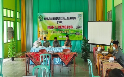 SUPERVISI PKG DAN TPG ASN MAN 1 REMBANG BERJALAN LANCAR