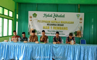 Halal Bihalal dan Pelepasan Kepala Madrasah Keluarga Besar MAN 1 Rembang